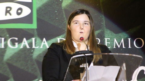 Marina Gonz&aacute;lez Bordonado en la gala de los VIII Premios 'Ilicitanos en la Onda'.