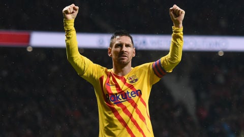 Lionel Messi celebra un gol