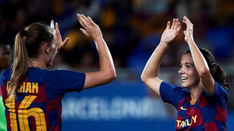 Aitana Bonmati y Caroline Graham