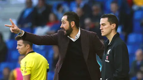 Pablo Machín, en banda Pablo Machín, en banda