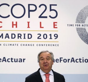 Antonio Guterres en la Cumbre del Clima de Madrid Antonio Guterres en la Cumbre del Clima de Madrid