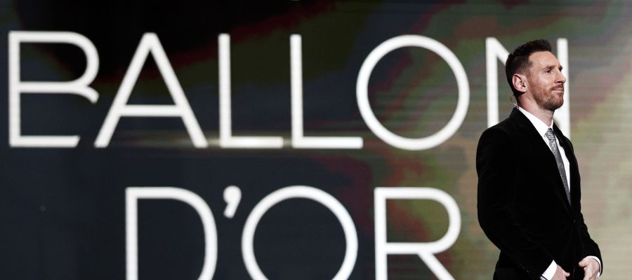 Leo Messi, en la gala del Balón de Oro. Leo Messi, en la gala del Balón de Oro.