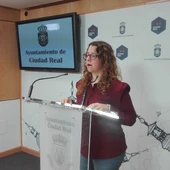 Sara Martínez, portavoz del equipo de Gobierno del Ayuntamiento de Ciudad Real Sara Martínez, portavoz del equipo de Gobierno del Ayuntamiento de Ciudad Real