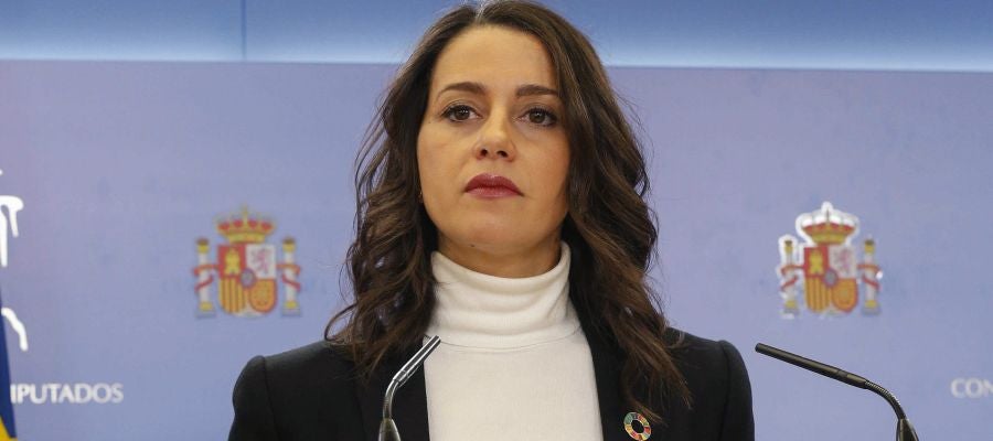 Inés Arrimadas, en una comparecencia en el Congreso de los Diputados. Inés Arrimadas, en una comparecencia en el Congreso de los Diputados.