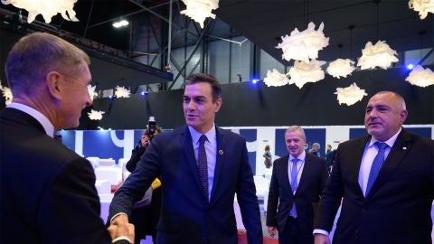 Pedro S&aacute;nchez, presidente en funciones del Gobierno, a su llegada a la COP25
