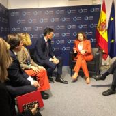 Pedro Sánchez se reúne con Nancy Pelosi en la Cumbre del Clima