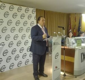 Julio Retamosa durante su intervención ante los compromisarios del Congreso Julio Retamosa durante su intervención ante los compromisarios del Congreso