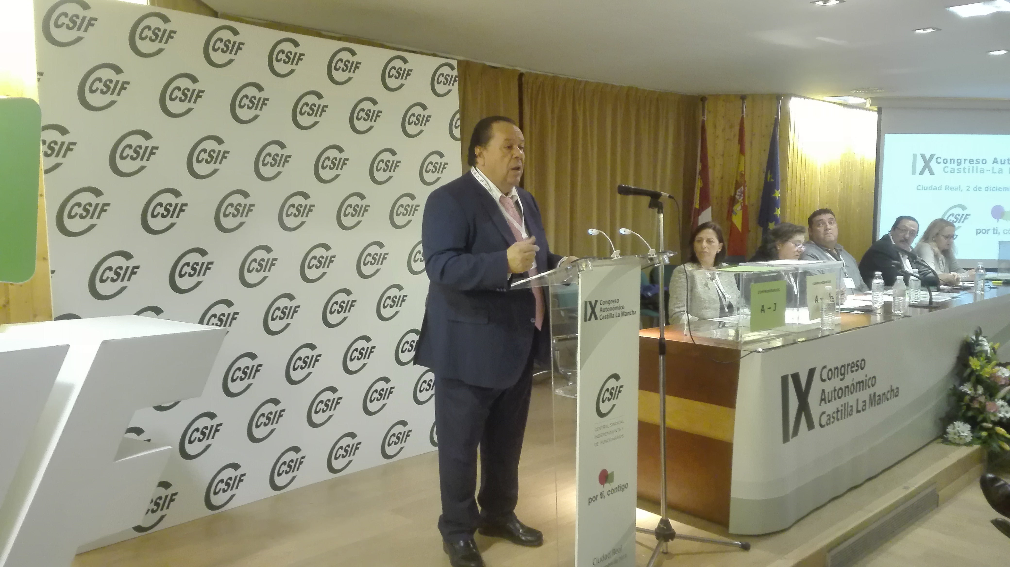 Julio Retamosa es reelegido en Ciudad Real presidente regional de Csif Julio Retamosa es reelegido en Ciudad Real presidente regional de Csif