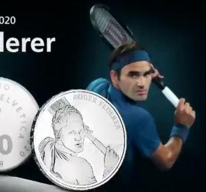 Suiza acuña monedas con la cara de Federer Suiza acuña monedas con la cara de Federer