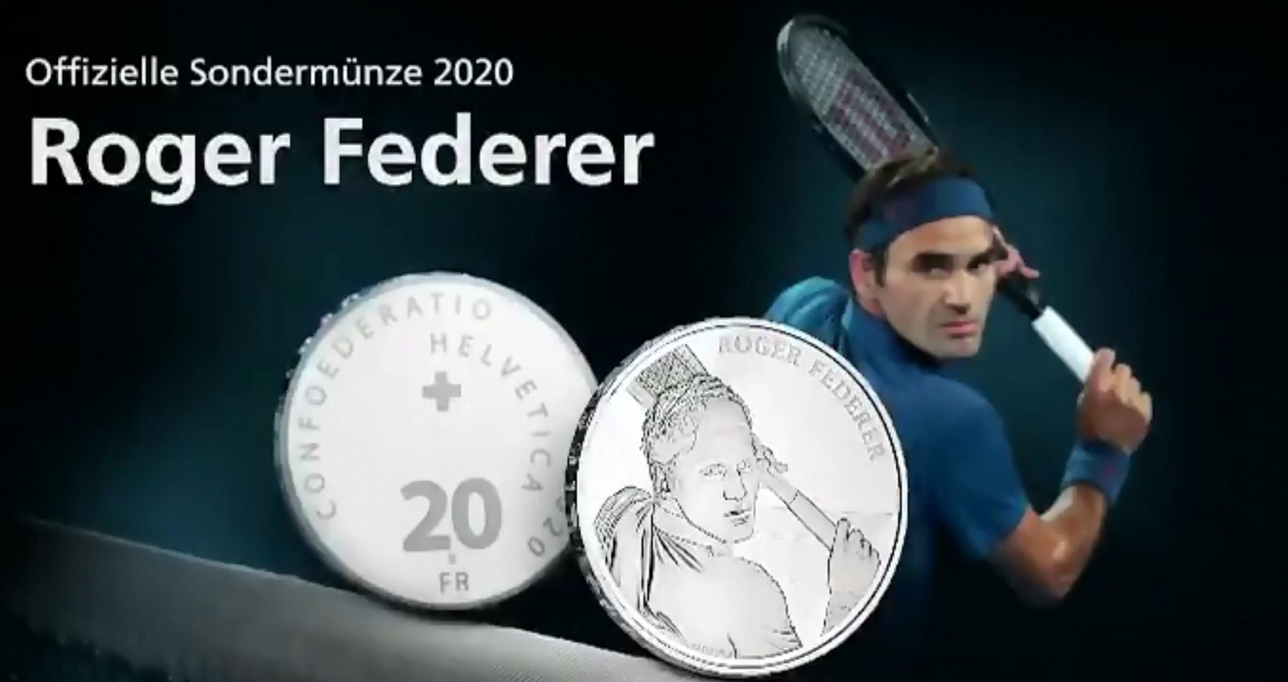 Suiza acuña monedas con la cara de Roger Federer Suiza acuña monedas con la cara de Roger Federer