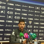 Adrián González, jugador del MálagaCF Adrián González, jugador del MálagaCF