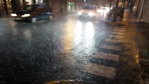 Lluvia en Elche.