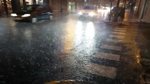 Lluvia en Elche. Lluvia en Elche.