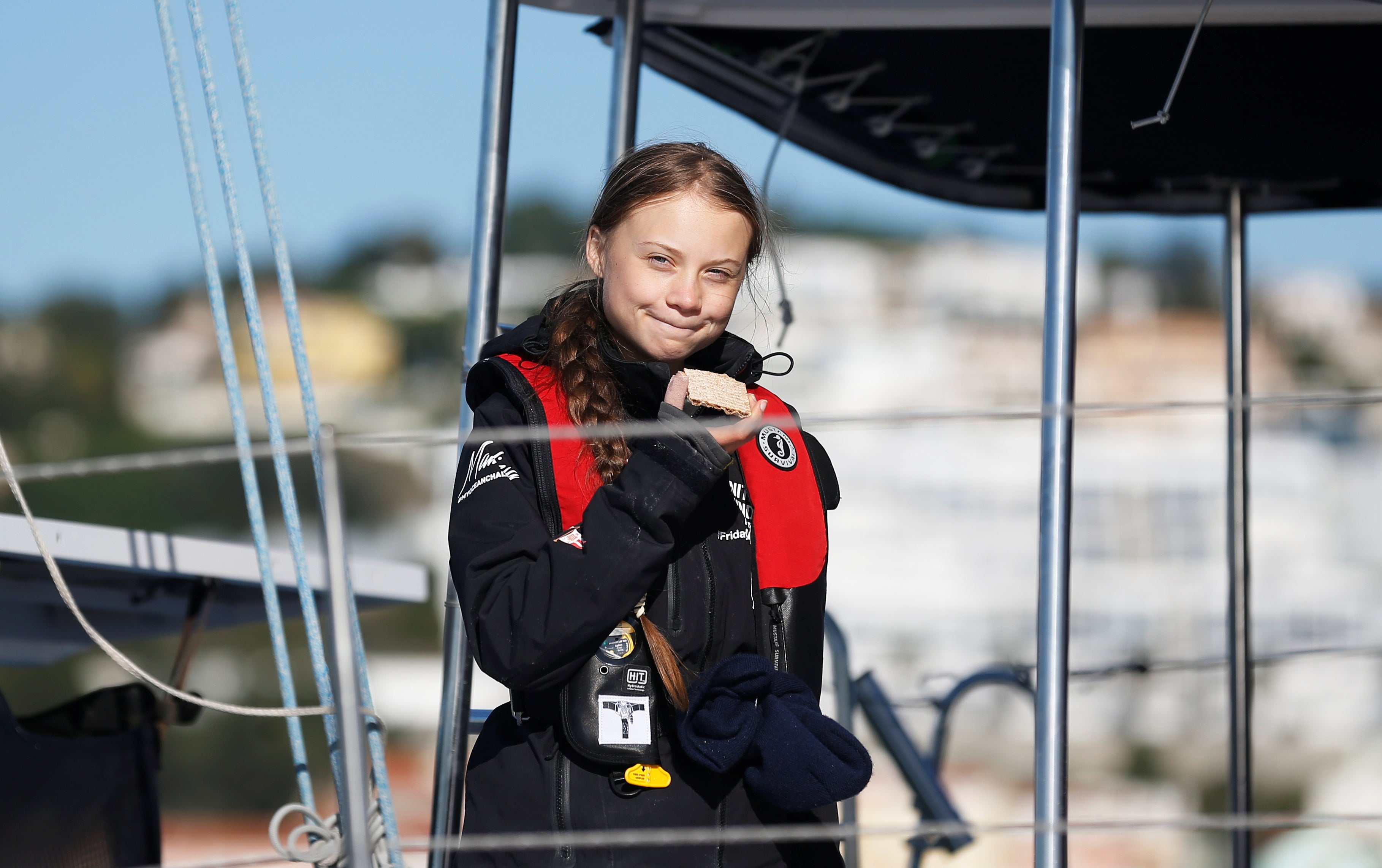 Greta Thunberg llega a Lisboa: "No dejen de luchar por su futuro" Greta Thunberg llega a Lisboa: "No dejen de luchar por su futuro"