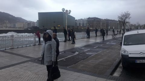 Temporal en el litoral gipuzkoano 