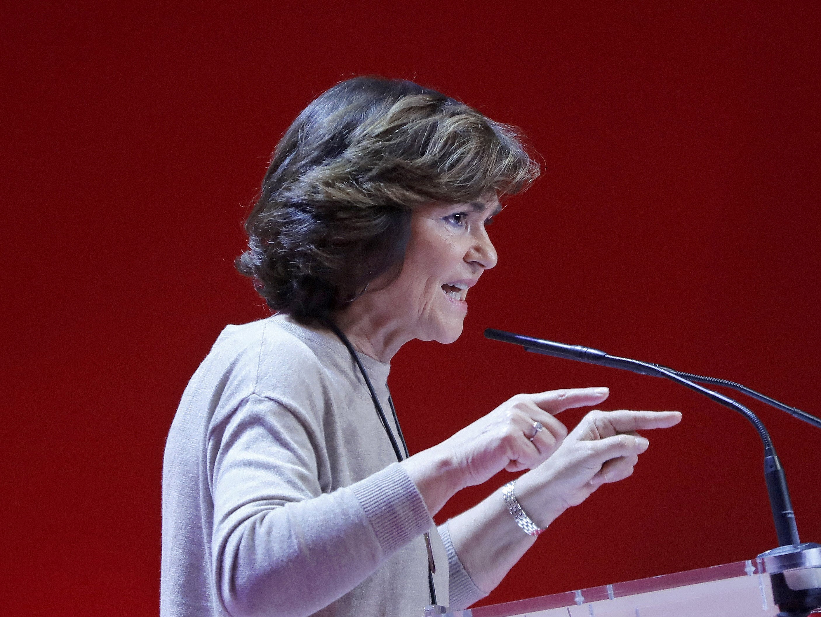 Carmen Calvo pide al PP que no se deje arrastrar por Vox en educación Carmen Calvo pide al PP que no se deje arrastrar por Vox en educación