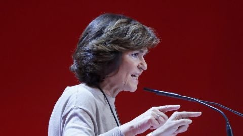  La vicepresidenta del Gobierno en funciones, Carmen Calvo