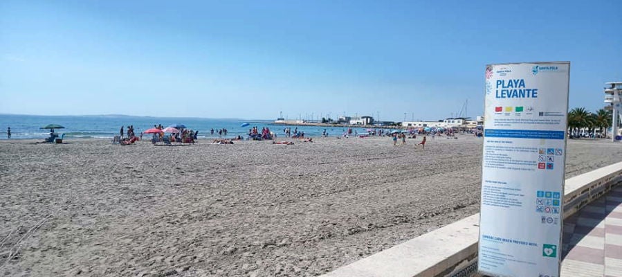 Playa Levante de Santa Pola. Playa Levante de Santa Pola.