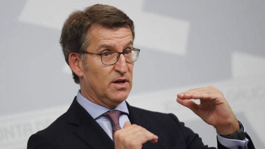 El presidente de la Xunta de Galicia, Alberto N&uacute;&ntilde;ez Feij&oacute;o. Elecciones gallegas 2020