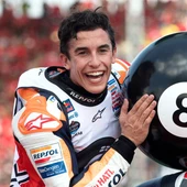 Márquez celebrando su último título mundial Márquez celebrando su último título mundial