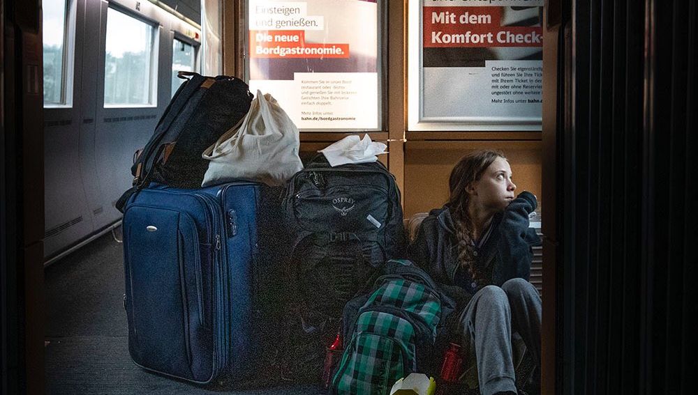 La foto de Greta Thunberg en un tren alemán que ha generado polémica