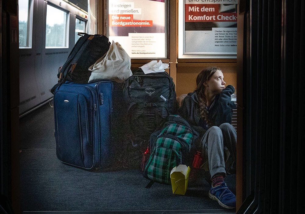 Greta Thunberg publica una foto en un vagón abarrotado aunque viajó en primera clase, y la compañía de tren le responde Greta Thunberg publica una foto en un vagón abarrotado aunque viajó en primera clase, y la compañía de tren le responde