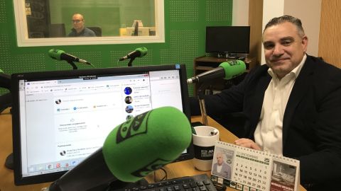 Laureano Bermejo nos estudios de Onda Cero Ourense