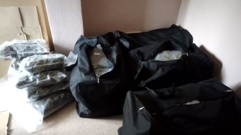 Mochilas con marihuana intervenidas en Elche.