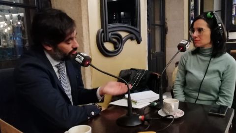 Jes&uacute;s Campo y Lara Vivero