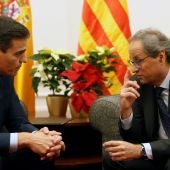 Pedro Sánchez y Quim Torra, en una pasada reunión