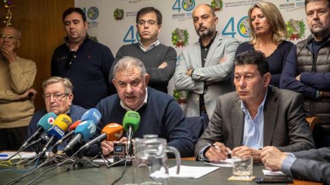 El presidente del Sindicato Central de Regantes del Acueducto Tajo Segura, Lucas Jiménez El presidente del Sindicato Central de Regantes del Acueducto Tajo Segura, Lucas Jiménez