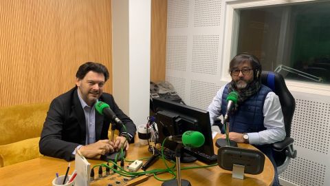 Antonio Rodriguez Miranda, nos estudios de Onda Cero Ourense