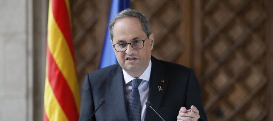 El presidente de la Generalitat, Quim Torra El presidente de la Generalitat, Quim Torra