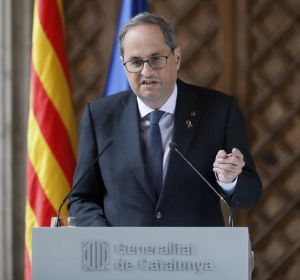 El presidente de la Generalitat, Quim Torra El presidente de la Generalitat, Quim Torra