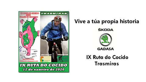 IX Ruta do Cocido Trasmiras IX Ruta do Cocido o 12 de xaneiro en Trasmiras O Concello de Trasmiras xunto ao Club BTT Nocelo organizan unha nova edición desta tradicional ruta ciclista que remata cun xantar a base de cocido.