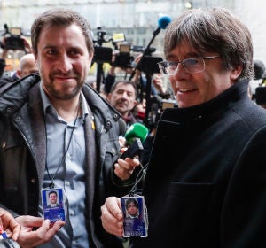 Carles Puigdemont y Toni Comín Carles Puigdemont y Toni Comín