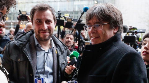 Carles Puigdemont y Toni Comín