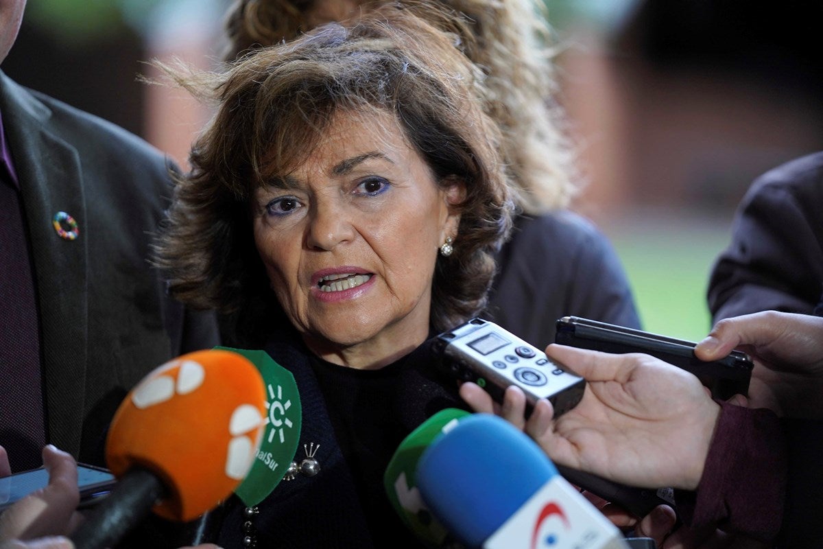 Calvo deja en el aire la reunión entre Sánchez y Torra, aunque Moncloa la mantiene Calvo deja en el aire la reunión entre Sánchez y Torra, aunque Moncloa la mantiene