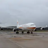 El Airbus A-340 ya está en el Aeropuerto para ser desmantelado y reciclado El Airbus A-340 ya está en el Aeropuerto para ser desmantelado y reciclado