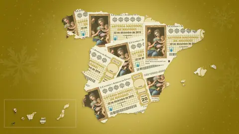 Lotería Navidad 2019: Mapa de premios del sorteo extraordinario de Navidad Lotería Navidad 2019