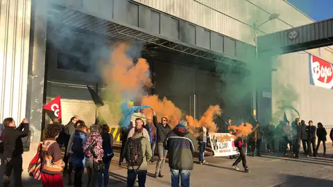 Imagen de la protesta dels collidors en les Alqueries. Imagen de la protesta dels collidors en les Alqueries.