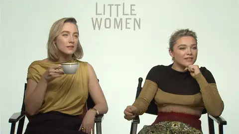 Saoirse Ronan y Florence Pugh, durante su entrevista con Kinótico por 'Mujercitas' Las dos actrices reciben a Onda Cero en París, donde se realiza la presentación europea de la película