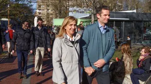 Imagen de archivo de Iñaki Urdangarin y la infanta Cristina Imagen de archivo de Iñaki Urdangarin y la infanta Cristina