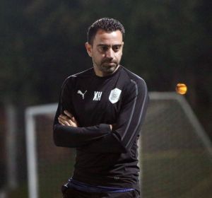 Xavi Hernández, en un entrenamiento del Al-Sadd Xavi Hernández, en un entrenamiento del Al-Sadd