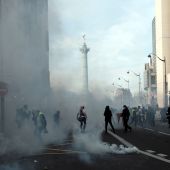 Protestas en las calles de París.