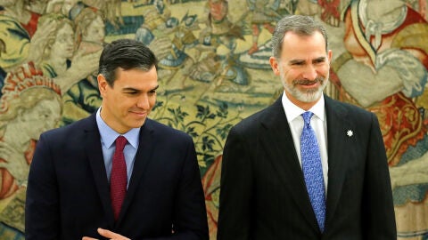 Pedro S&aacute;nchez y el Rey Felipe VI