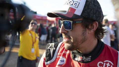 Fernando Alonso, en el Dakar