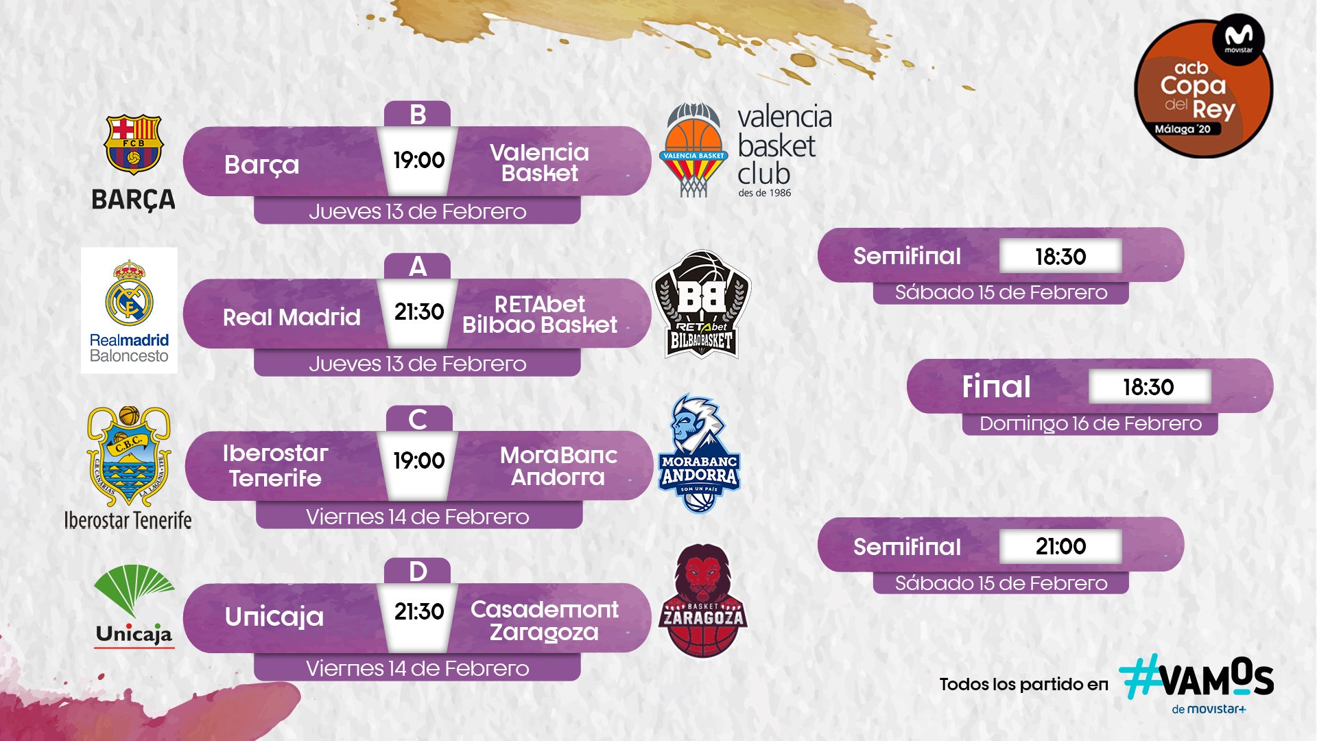 Valencia Basket se enfrentará al Barça en la Copa del Rey Valencia Basket se enfrentará al Barça en la Copa del Rey
