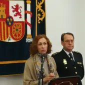 Herreros y Méndez, durante la rueda de prensa Herreros y Méndez, durante la rueda de prensa