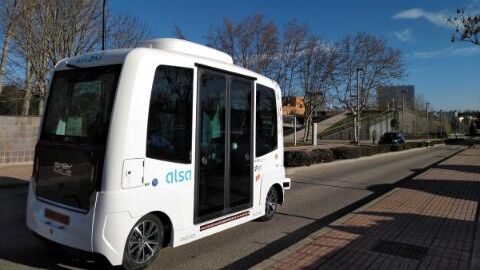 El autob&uacute;s el&eacute;ctrico y sin conductor de la Universidad Aut&oacute;noma de Madrid